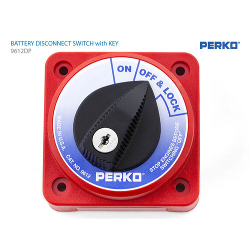 PERKO 배터리 메인 스위치    ON-OFF &amp; LOCK (12, 24, 32V 공용) w/KEY